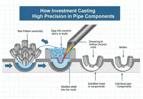 How Investment Casting Achieves High Precision in Pipe Components？